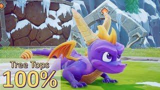 Spyro The Dragon Remastered | Tree Tops 100% Walkthrough