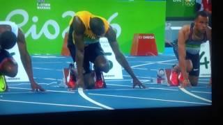 Usain Bolt 100m semi finals in Rio