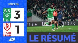 AS Saint-Étienne - Stade de Reims | 3-1 | Le Résumé | Ligue 1 McDonald's 2024-25