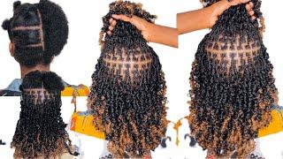 How to micro twist on 1 inch short hair with  Passion twist #minitwist #microtwists  #twostrandtwist