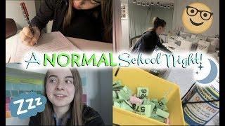 What I ACTUALLY do on a School Night - A REALISTIC 'Study' With Me!