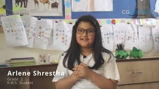 Arlene Shrestha from Grade 2 - KWS