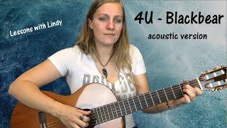 4U (acoustic) by Blackbear - Intermediate Guitar Lesson