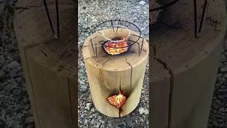 One way to make a burner for cooking in natural conditions