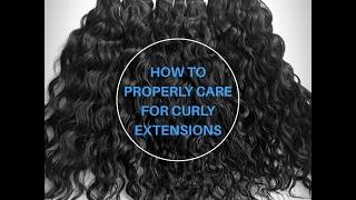 How To  Properly Care for Curly Hair Extensions | Easy Method