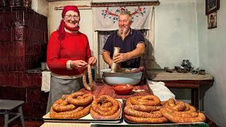 A Family’s Day in a Ukrainian Village: From Building a Smoker to a Heartwarming Dinner