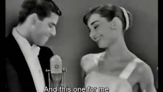 Audrey Hepburn cute and adorable moment at Oscar 1956