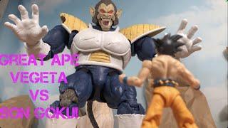 Dragon Ball Z Stop Motion (Goku vs Great Ape Vegeta)