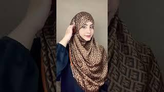 Easy full coverage hijab Style | 30 seconds hijab tutorial #hijabstyle #hijabtutorial #hijabi