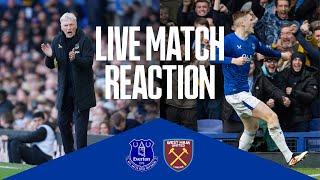 EVERTON 1-1 WEST HAM: Live reaction from David Moyes and Graham Potter