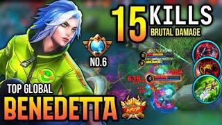 BENEDETTA BEST BUILD 2021 | TOP GLOBAL BENEDETTA GAMEPLAY | MOBILE LEGENDS