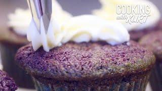 Ube (Filipino Purple Yam) Cupcakes With Coconut Buttercream Frosting | Cooking with Kurt
