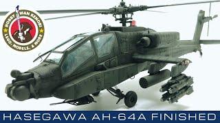 Plastic Scale Model Build - Hasegawa AH-64A Apache in 1/48 - Part 3 Decals, Oil Wash, Completion