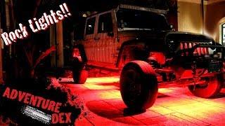 How to Install LED ROCK LIGHTS on a JEEP!!