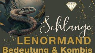 Lenormand Bedeutungen & Kombinationen - SCHLANGE 