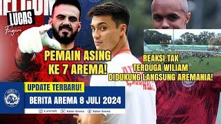 PEMAIN ASING KE-7 AREMA! Reaksi Terkejut Wiliam Marcilio Melihat Aremania