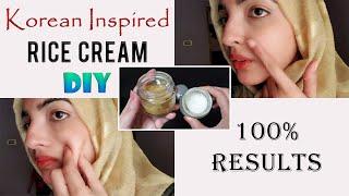 Korean Inspired Homemade Rice Cream 100% Anti Aging, Anti Wrinkle & Skin Lightening Memoona Muslima