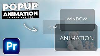 How To ANIMATE A Text Message POPUP WINDOW In Premiere Pro