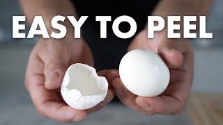 Easiest Way To Peel Hard Boiled Eggs Shell!