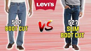 Levi's Boot Cut VS Slim Boot Cut Explained in 20 Seconds!  (517 VS 527)