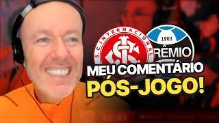 ROGER ENGOLE RENATO | O COMENTÁRIO DE FABIANO BALDASSO APÓS INTER 1X0 GRÊMIO | GRENAL 443