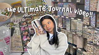 the ULTIMATE journal video! .𖥔 ݁stationery shopping, recent spreads, journal with me