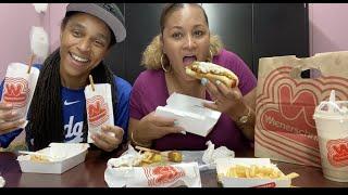 WIENERSCHNITZEL MUKBANG WITH MESSY NAE!!