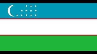 Flag of Uzbekistan.