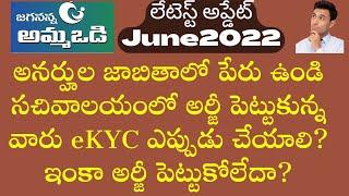 AmmaVodi June_2022 Latest Update||After who are complaint on ammavodi in GSWS Full Process In Telugu