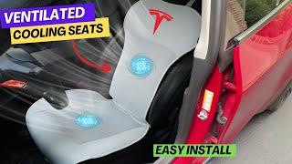 NEW Ventilated Cooling Seat Cover Upgrade For Tesla Model 3/Y (Prevent Sweat & Stay Cool)  #tesla