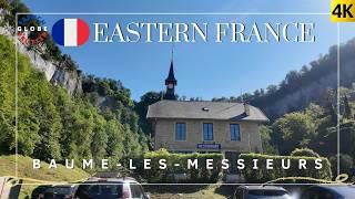 Eastern France Hidden Gem Baume-les-Messieurs Cave  Medieval abbey UNESCO Village Walking Tour 4K