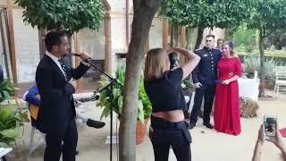 La Fuerza del Corazón!!! Alejandro Sanz !!! Jesús zafra cantando en la boda de Pablo y Marta