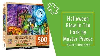 Timelapse of a Master Pieces Jigsaw Puzzle Glow in The Dark Halloween | V247