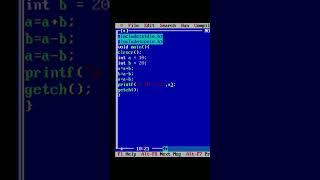 How to swap two numbers in C | C programming tutorials #viral #shortsvideo #shorts #coding