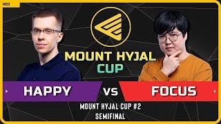 WC3 - [UD] Happy vs FoCuS [ORC] - Semifinal - Mount Hyjal Cup #2