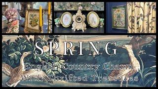 English Country Spring Decorating Guide  Thrifted DIY Effortless & Whimsical Decor #vintage