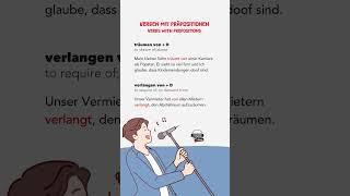 VERBEN MIT PRÄPOSITIONEN - verbs with preposition - [Deutsch lernen durch Hören] @DldH #shortsvideo