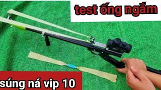 Khách yêu cầu lắp ráp sẵn gắn ống ngắm và test trước khi gửi #slingshot #sungnacaosu #nobanbi