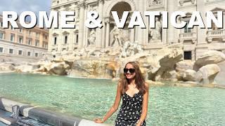 ROME & VATICAN CITY VLOG - ITALY | Colosseum, Pantheon, Trevi Fountain, Sistine Chapel and more