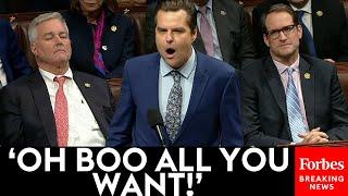 SHOCK MOMENT: Matt Gaetz Explodes On House Republican Colleagues 'Who Have Hollowed Out This Town!'