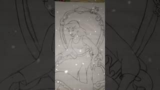 Beautiful drawing of Cinderella #Study Easy #youtube short