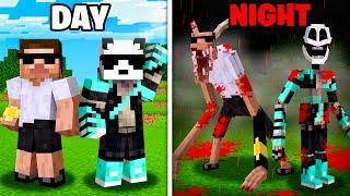 We Become SCARY MIMICER and GOATMAN at Night in Minecraft !