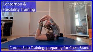 Contortion Training by Flexyart 167: preparing Cheststand - Also for Yoga, Poledance, Ballet, Dance