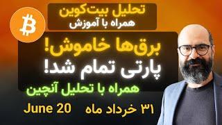 تحلیل بیت‌کوین امروز: برق‌ها خاموش! پارتی تمام شد