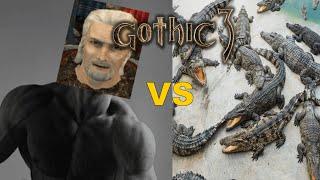 Rhobar II vs Crocodile execution | Gothic 3: AI Battles