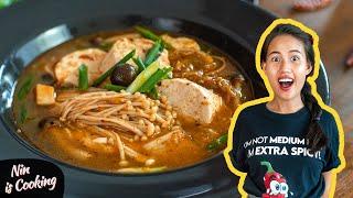 Tofu Soup | Thai Vegan Spicy Tofu Soup Recipe | Extra Spicy