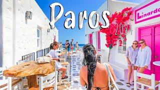 Paros Greece, Naousa, walking tour 4k, Greece 2024