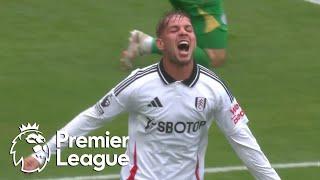 Emile Smith Rowe blasts Fulham in front against Leicester City | Premier League | NBC Sports