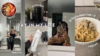 Spend The Day With Me | REALISTIC but Productive  Nespresso, studying, pasta night, self care +