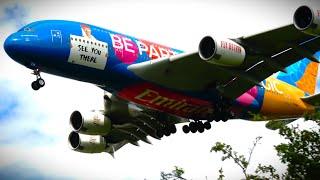 100+ PLANES LANDING!! TOUCHDOWNS |  Heathrow Airport Spotting 4K |  [LHR/EGLL]